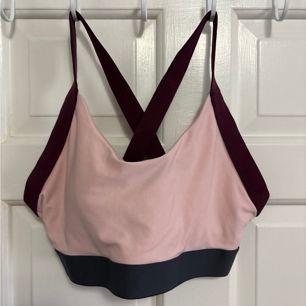 Avia Pink and Burgundy Cross-Back Bralette